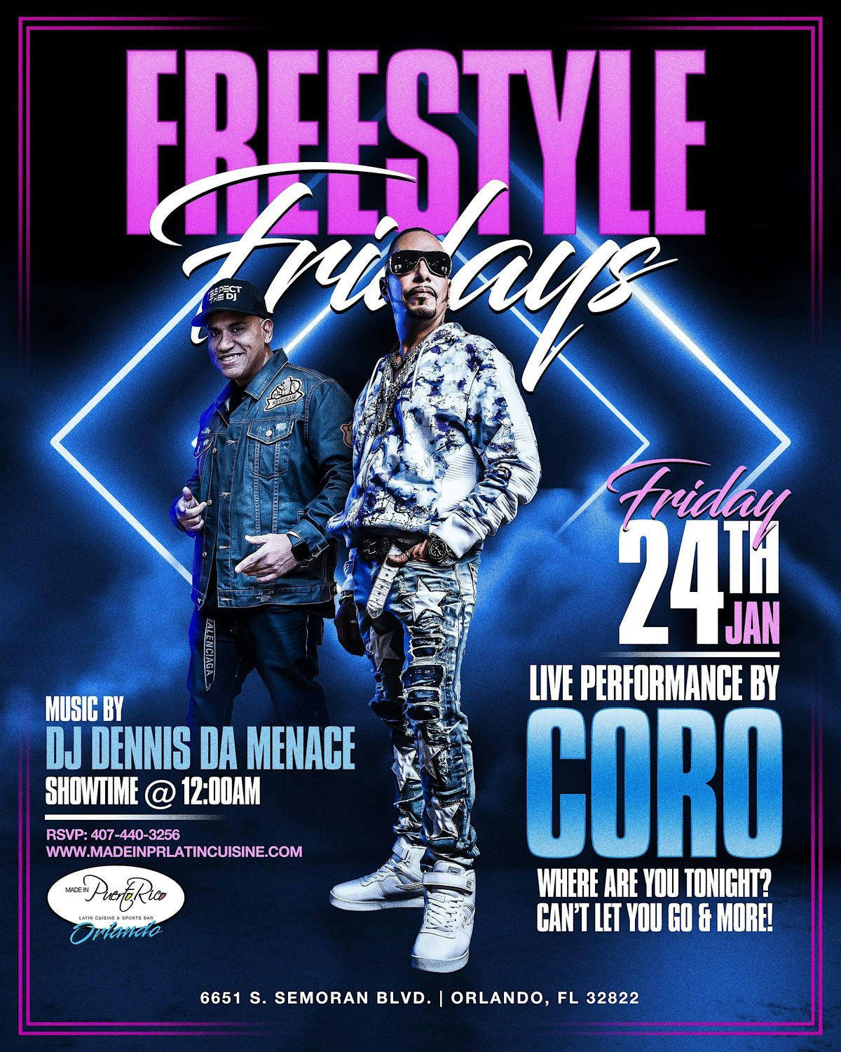 FREESTYLE FRIDAY W\/ "CORO" LIVE AT MADE IN PUERTO RICO ORLANDO