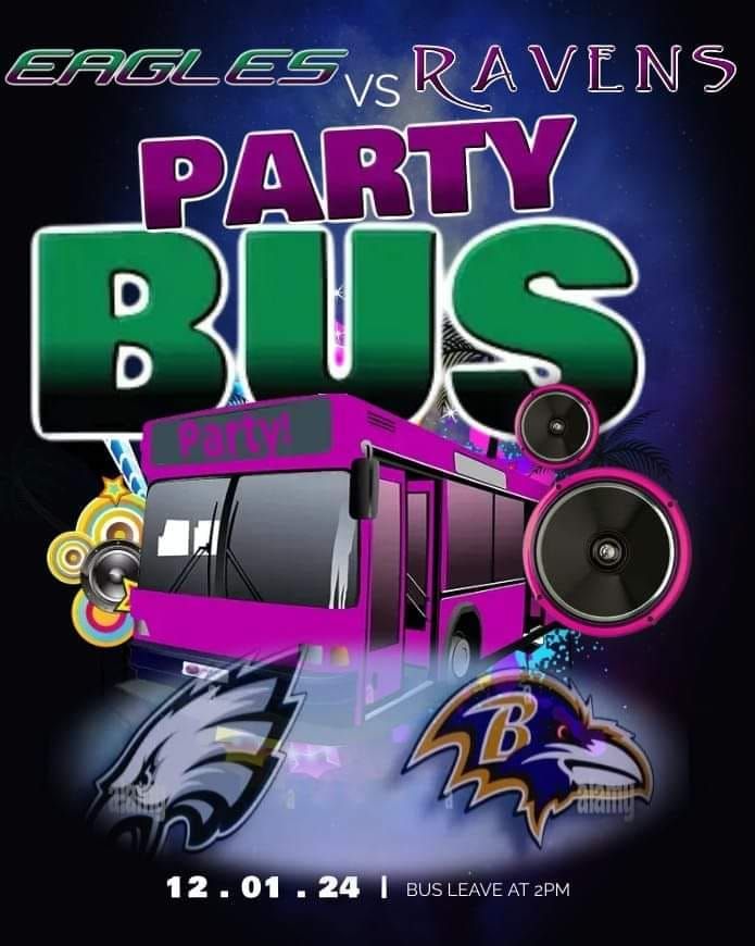 EAGLES VS RAVENS: Philly to Bmore Party Bus