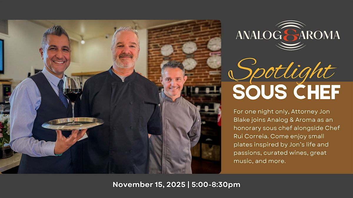 Spotlight Sous Chef - Jon Blake