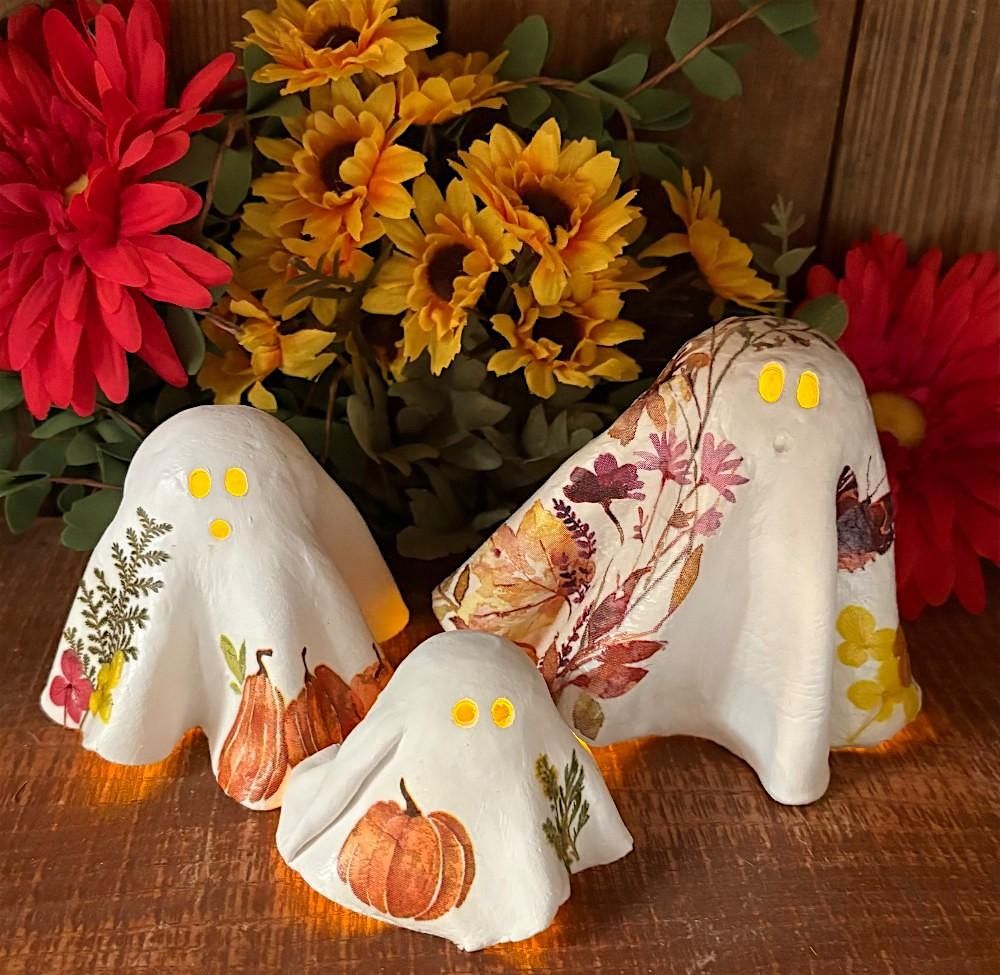 Decorate Clay Ghosts