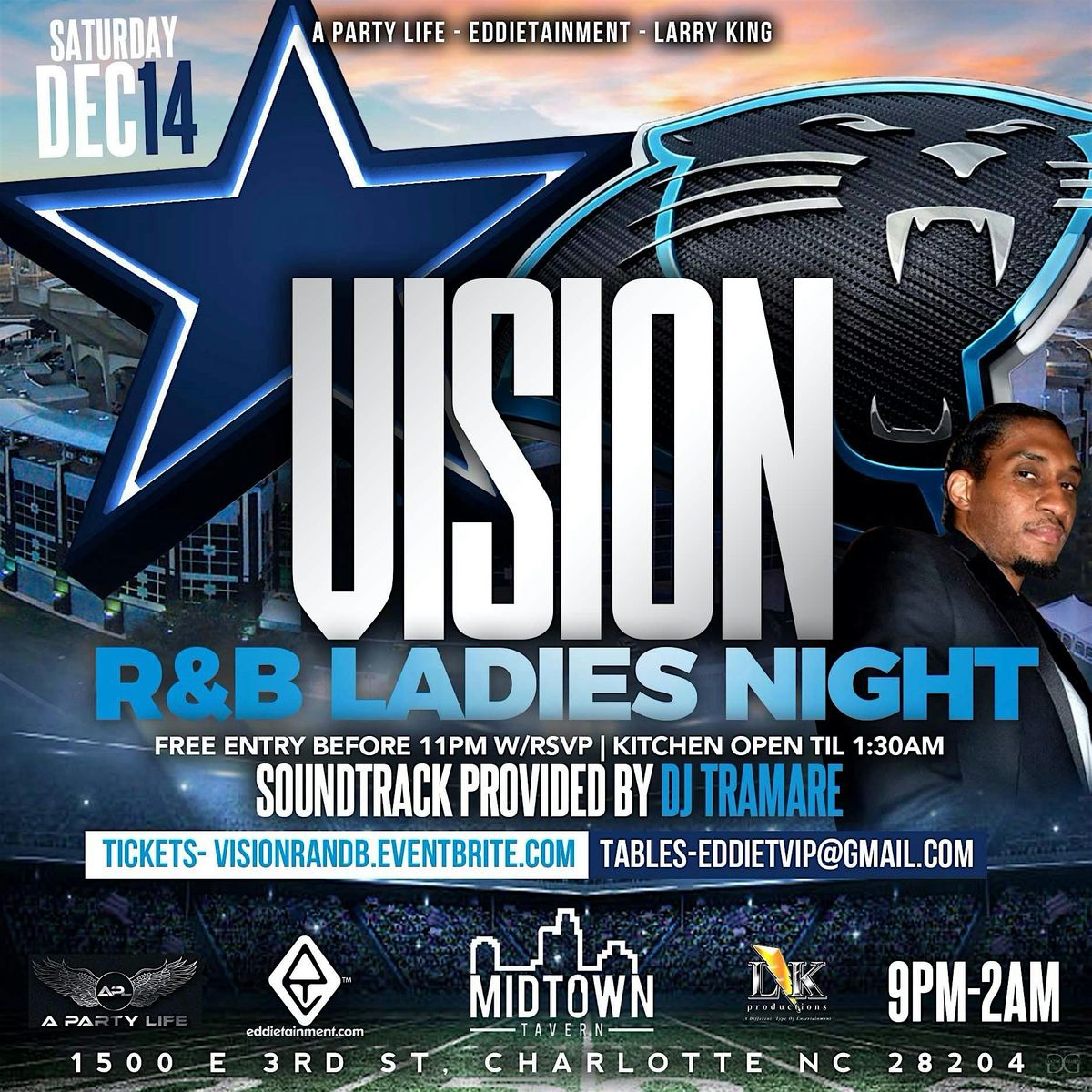 \u2605-\u2605 VISION R&B LADIES NIGHT {HipHop\/Afrobeats\/R&B}\u2605-\u2605 DJ Tramare