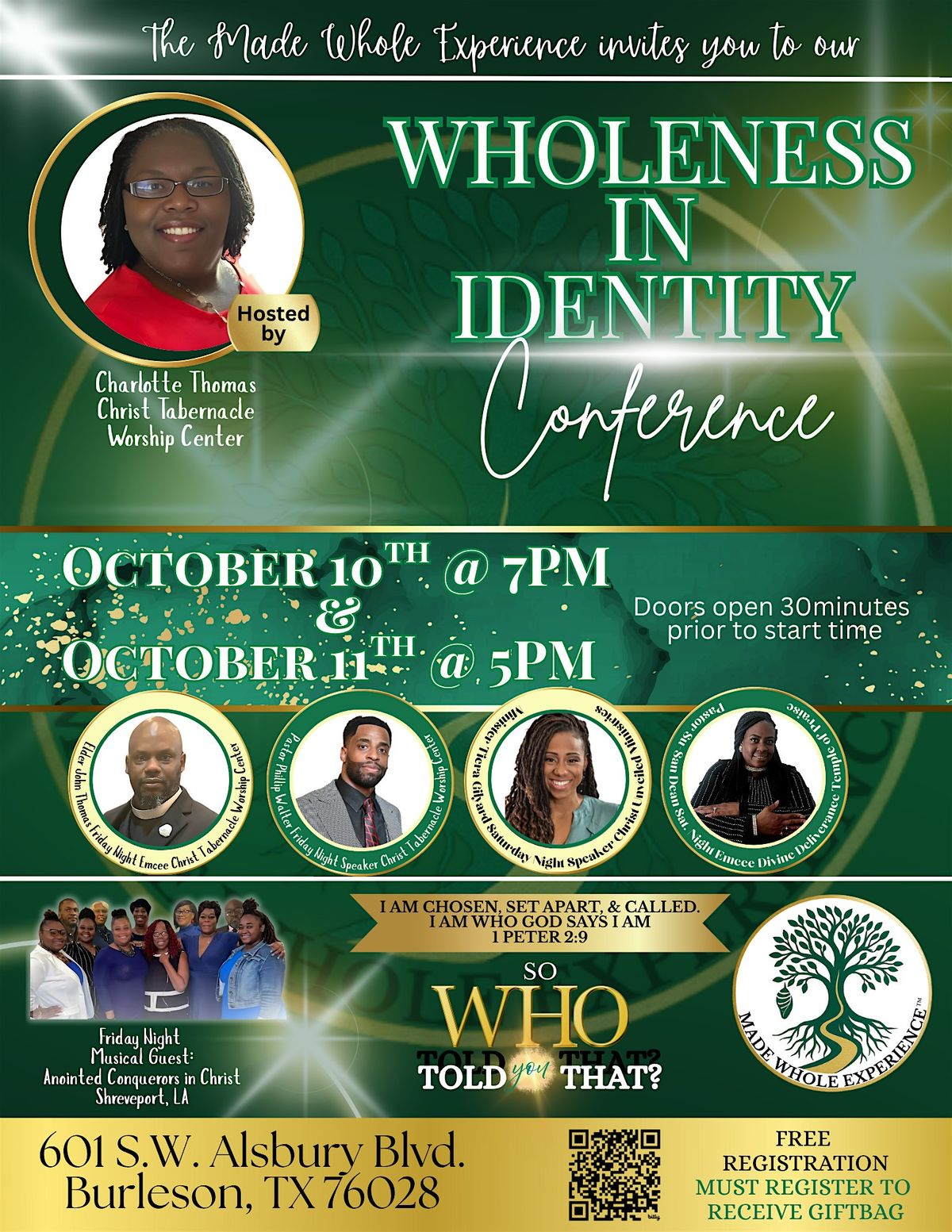 2- Day - The Made Whole Experience - Wholeness in Identity