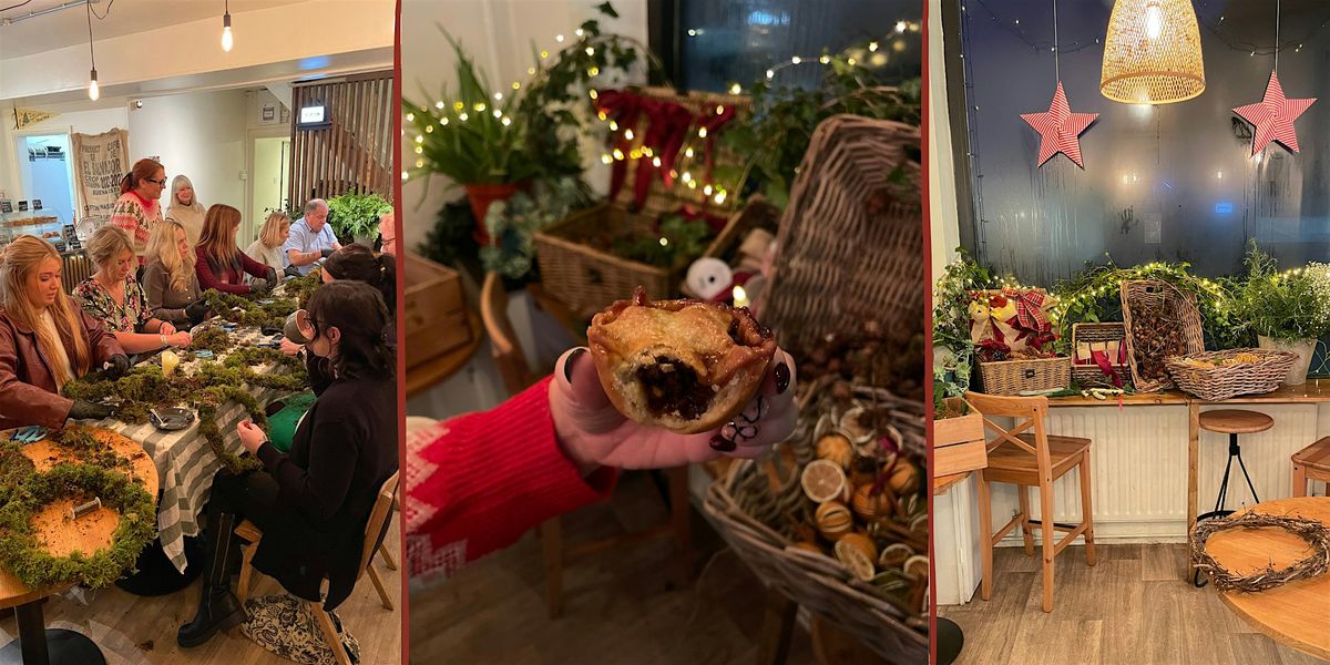 Wreath Making Workshop at Motley Pie & Coffee Tenby