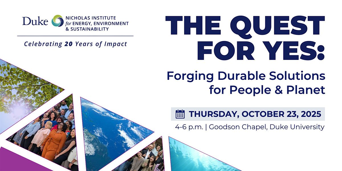 The Quest for Yes: Forging Durable Solutions for People & Planet