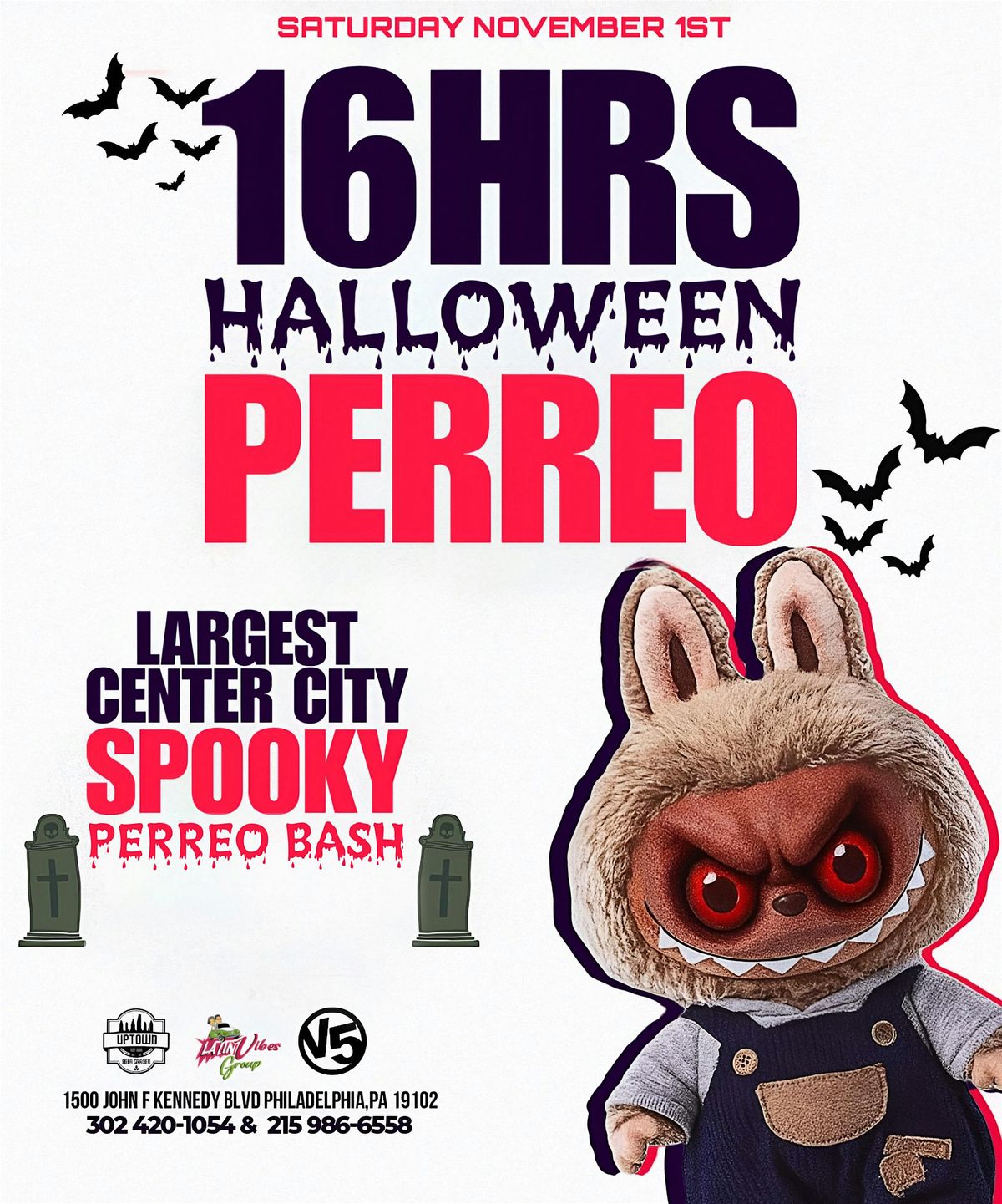 16HRS HALLOWEEN PERREO BASH\/ UPTOWN BEER GARDEN