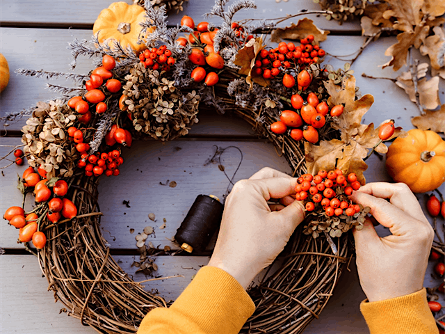 Autumn Wreath Workshop and Wildlife Walk - Bridgehead Woodland Trail