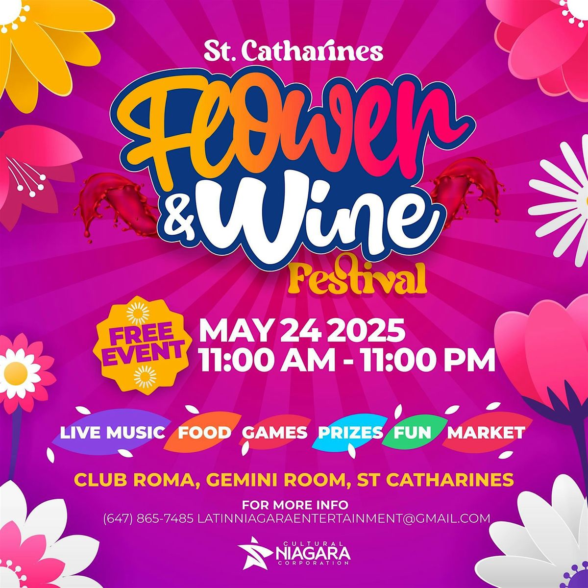 St Catharines Flower & Wine Festival 2025