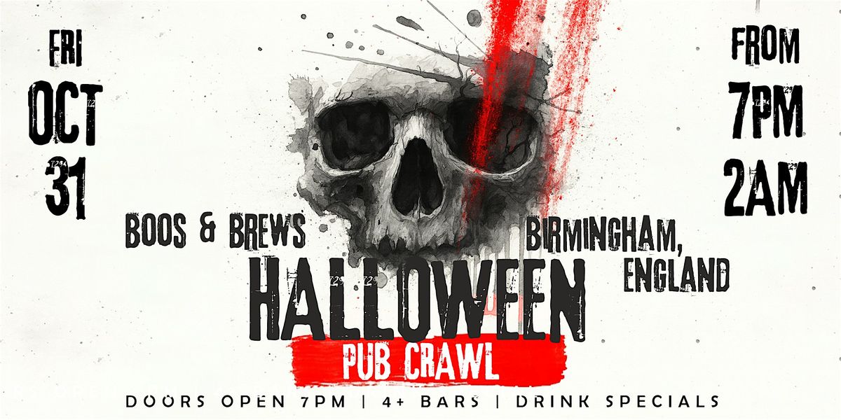Boos & Brews Halloween Pub Crawl Birmingham, England 2025