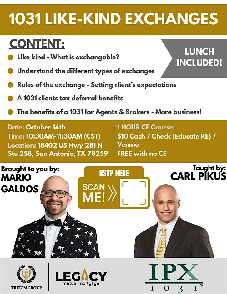 1031 Like-Kind Exchanges With Carl Pikus