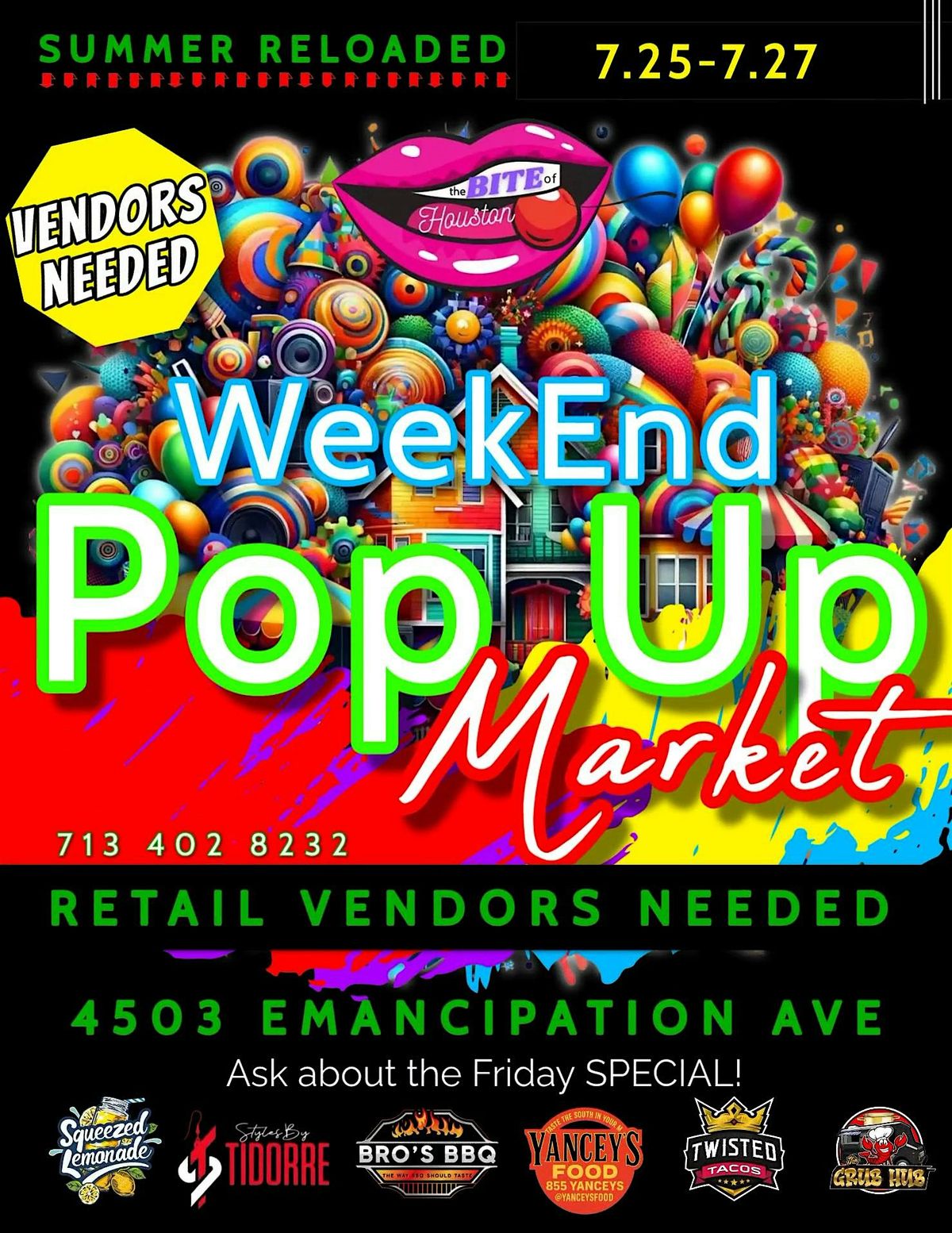 Vendor Call: Join The Bite of Houston! On Emancipation