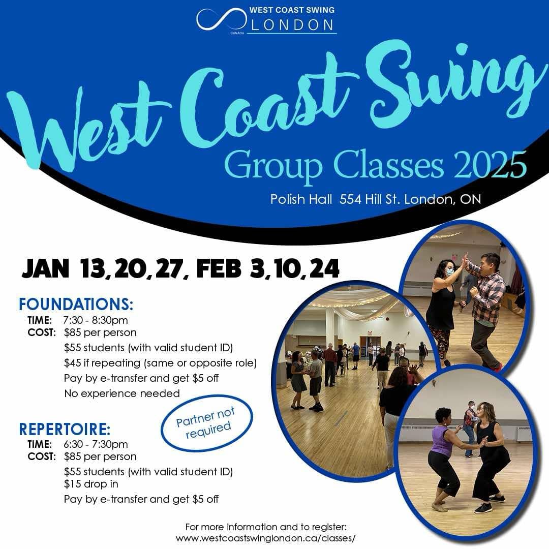 6-week West Coast Swing lessons starting January 13! 