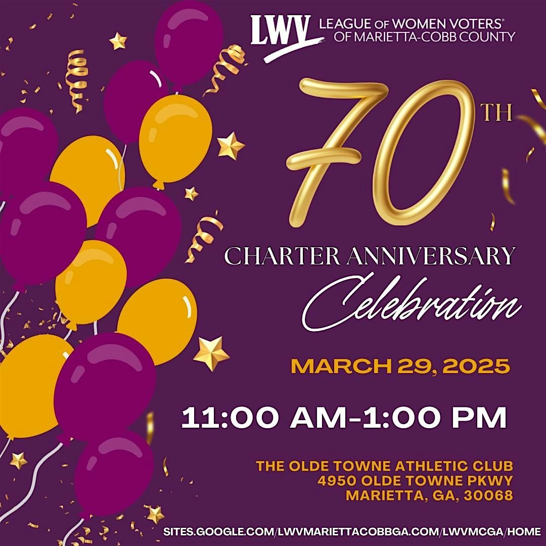 LWV Marietta Cobb 70th Charter Anniversary