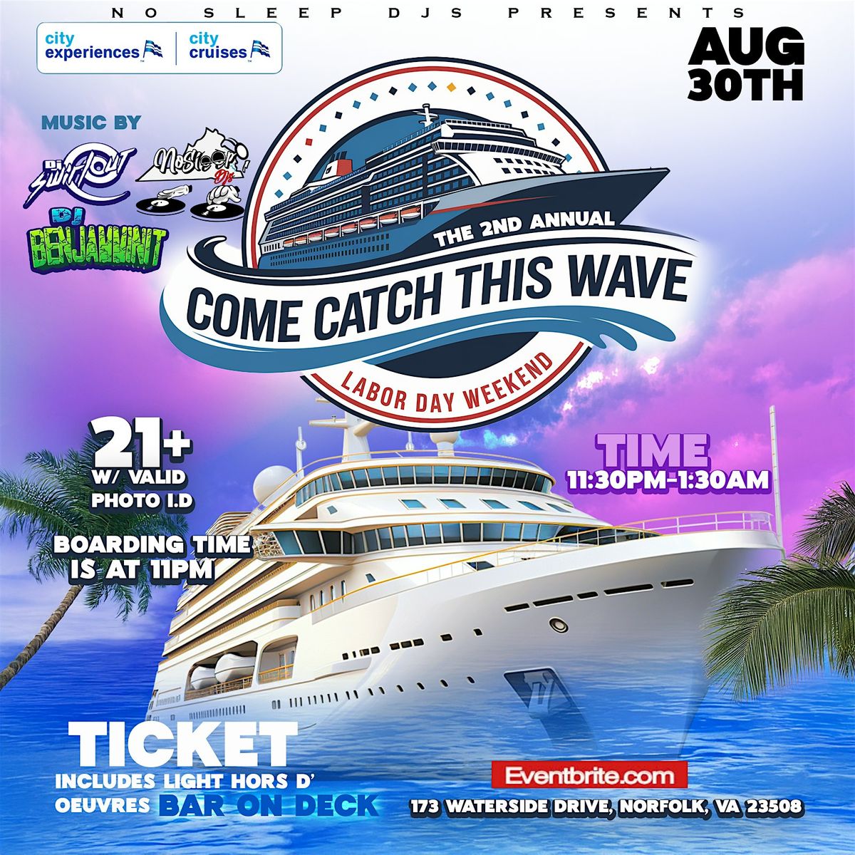 2nd "Annual Come Catch This Wave" Boat Party