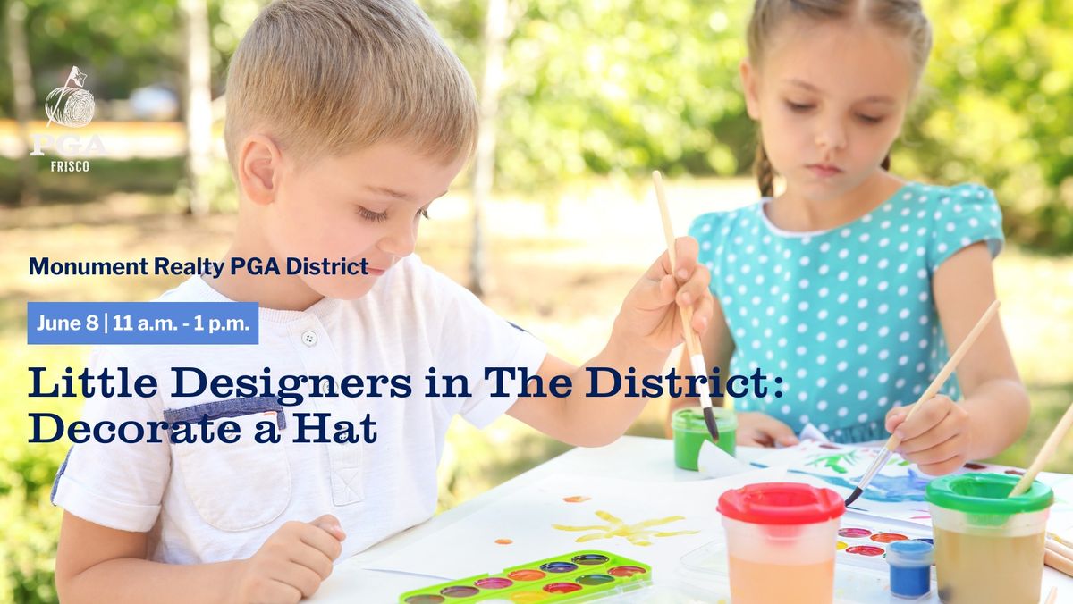Little Designers in The District: Decorate a Hat