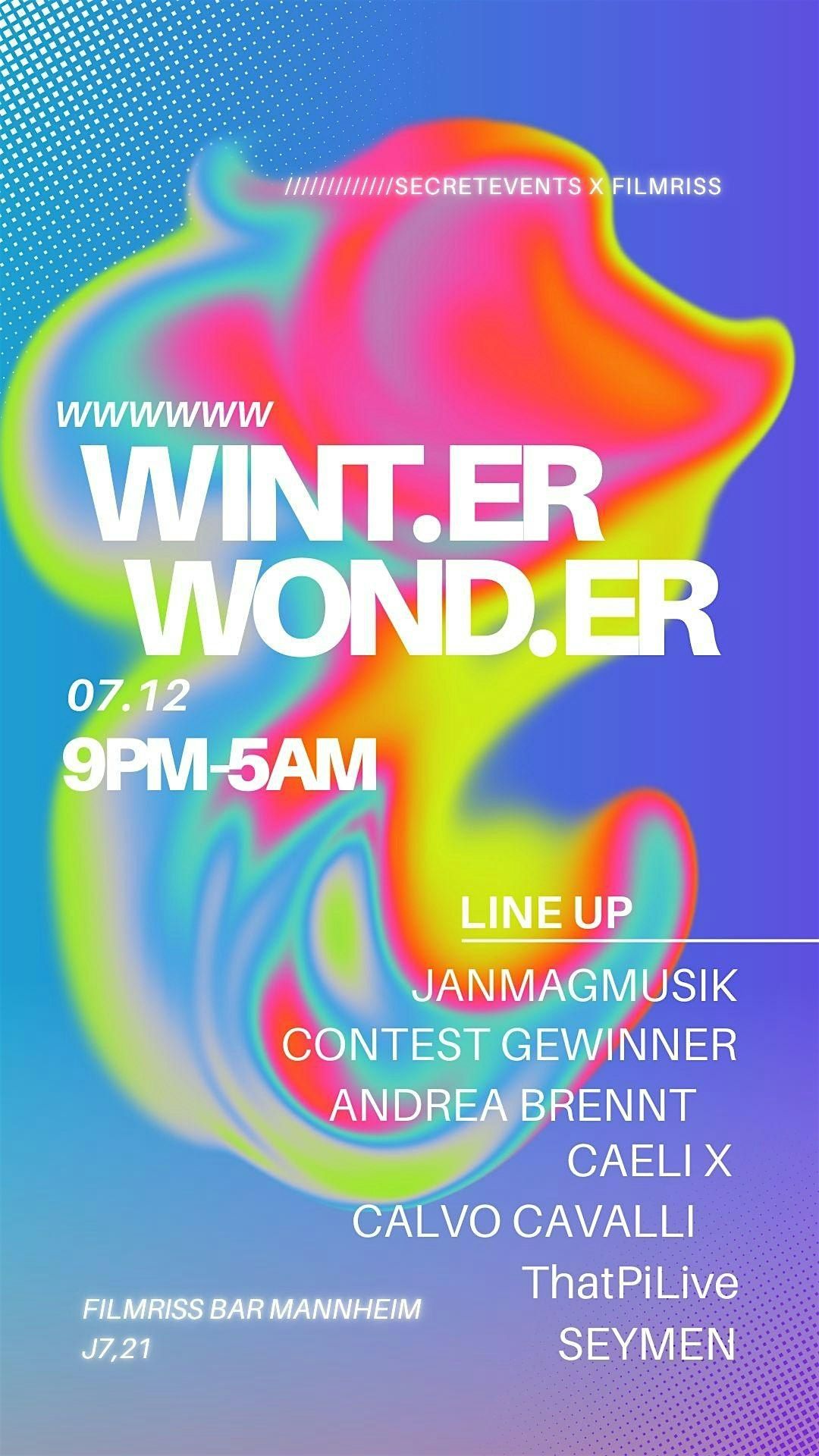 WINTER WONDER RAVE - TECHNO - Filmriss Mannheim