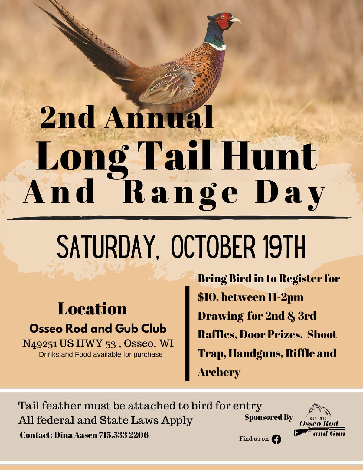 2nd Annual Long Tail Pheasant Contest 