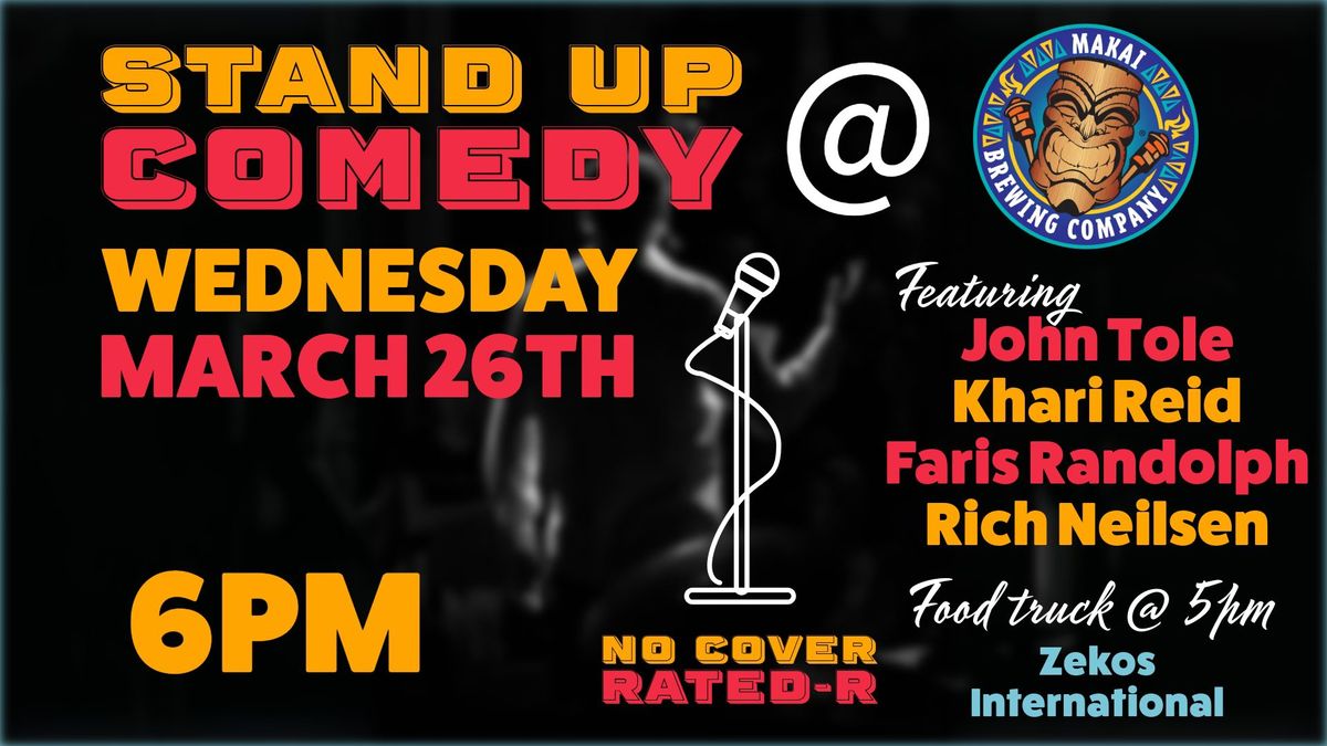 Stand Up Comedy Night @ Makai Brewing Company