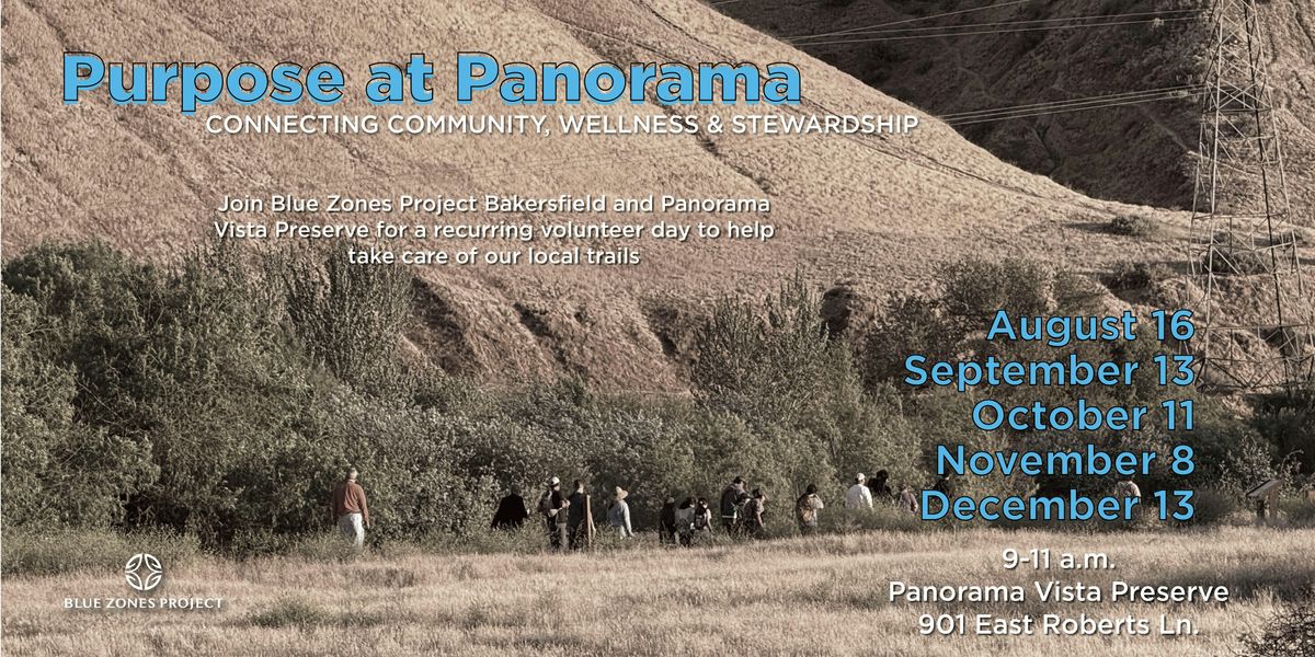 Purpose at Panorama Volunteer Opportunity - BZP Bakersfield
