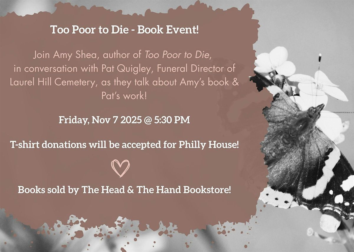 Too Poor to Die: A Book Reading & Discussion