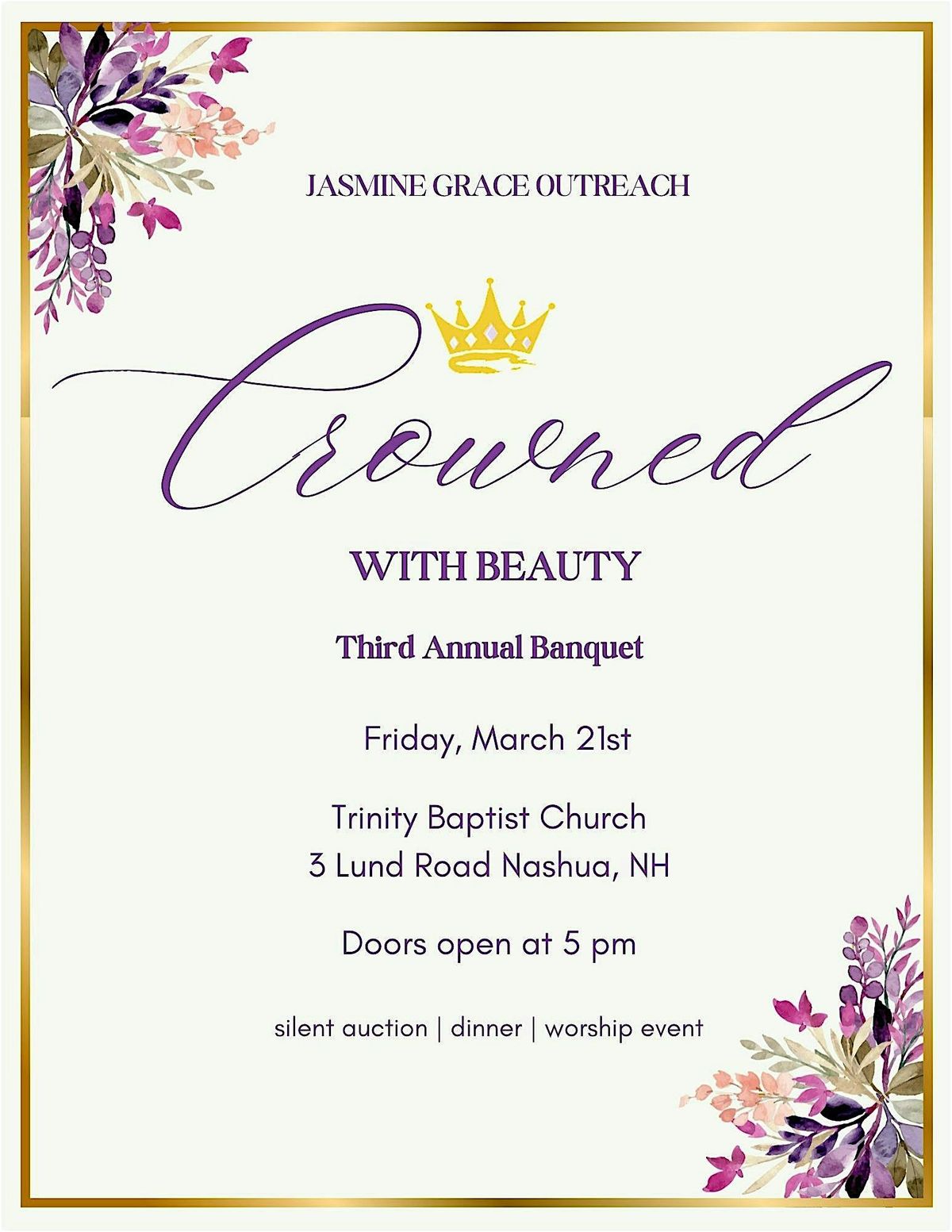 Crowned with Beauty Fundraising Banquet