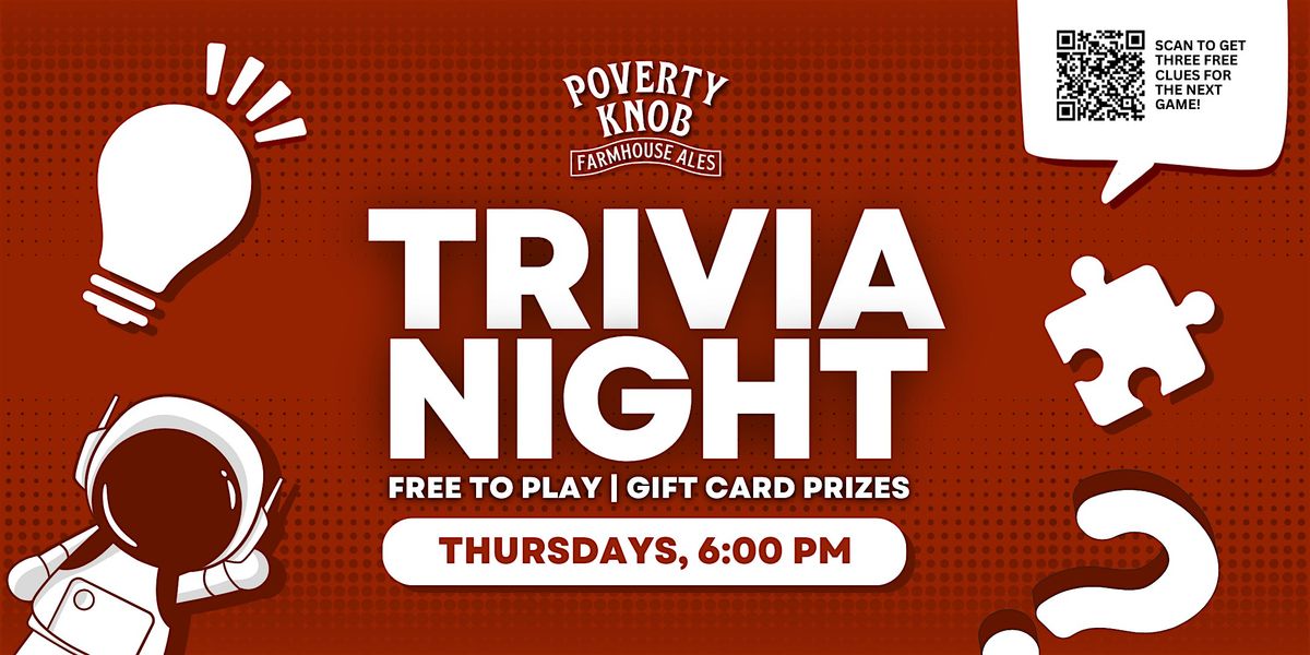 Waterford Trivia Night | Poverty Knob Farmhouse Ales