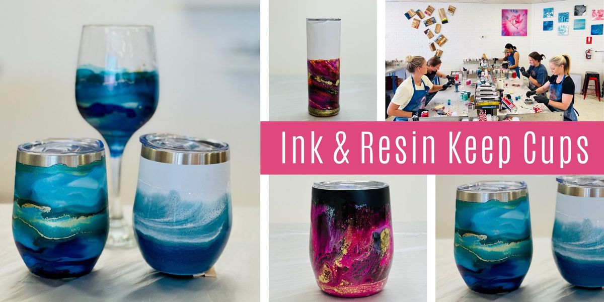 Alcohol Ink and Resin Art Class: Keep Cups