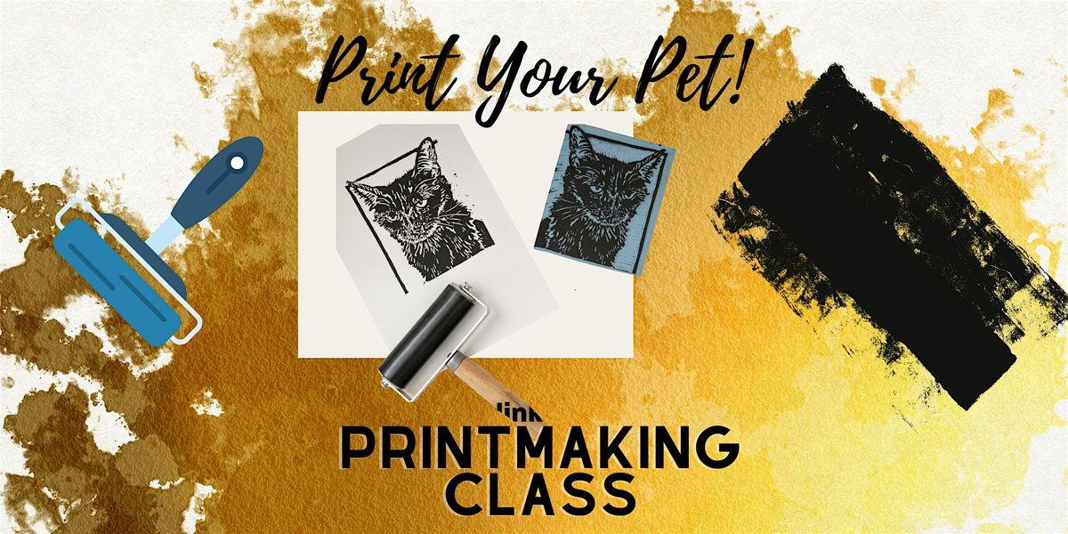 Print Your Pet: Linocut Class for Adults!
