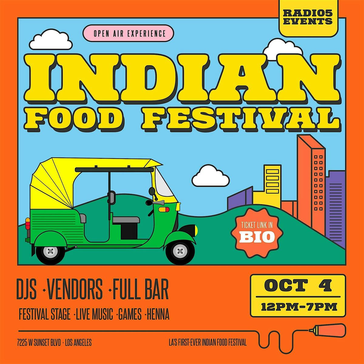 Indian Food Festival of Los Angeles: First Annual October 4th in Hollywood!