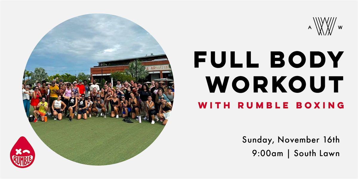 Full Body Workout with Rumble Boxing Tampa