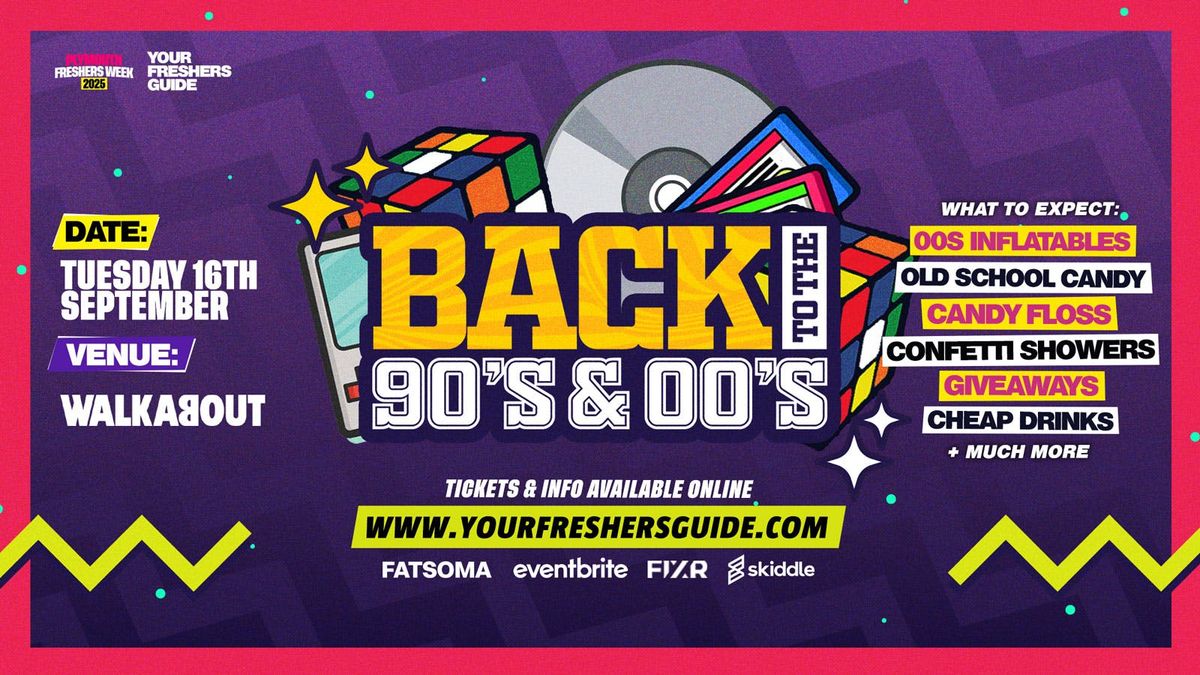 Back to the 90s &amp; 00s | Plymouth Freshers 2025