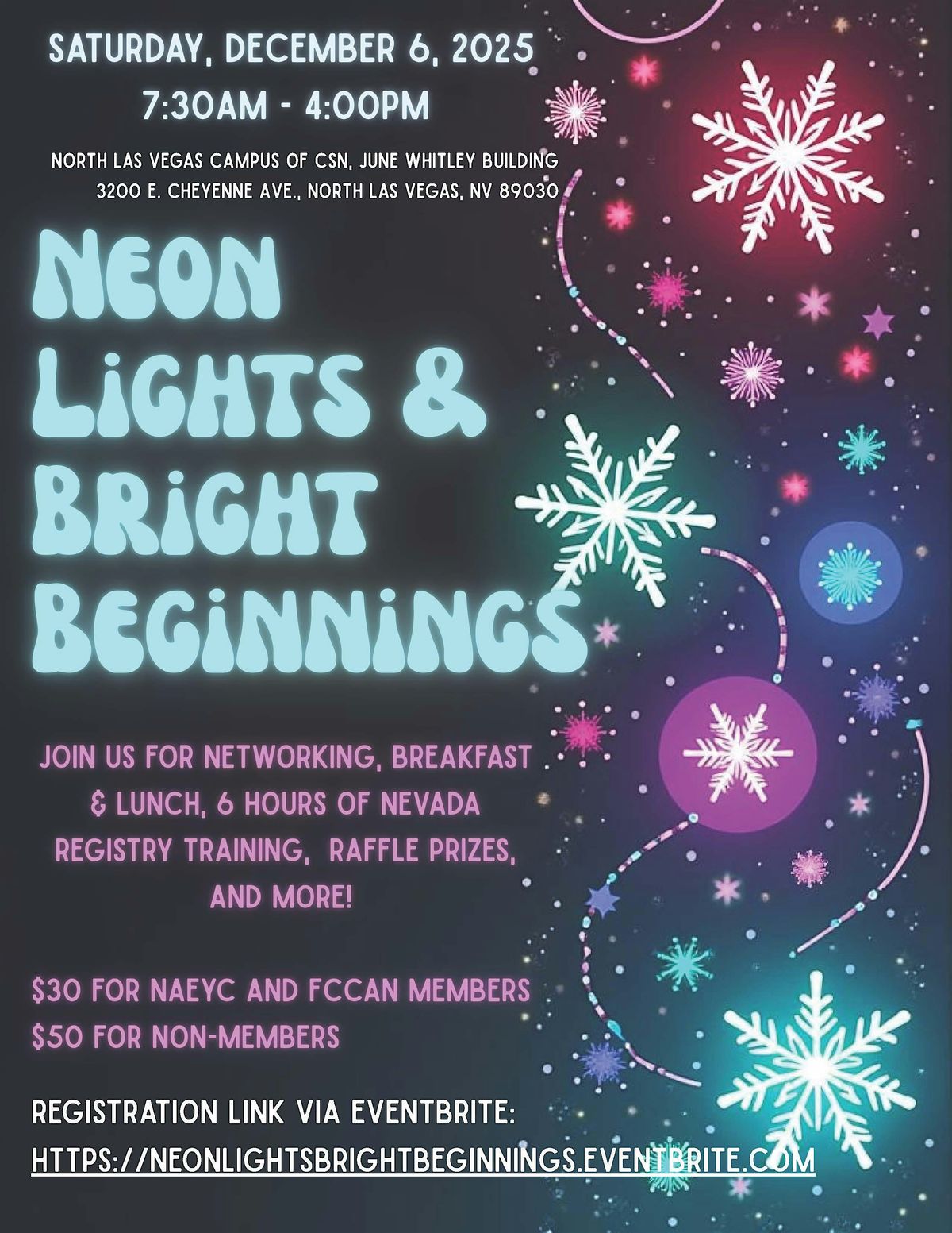 ECE Mini-Conference: Neon Lights & Bright Beginnings