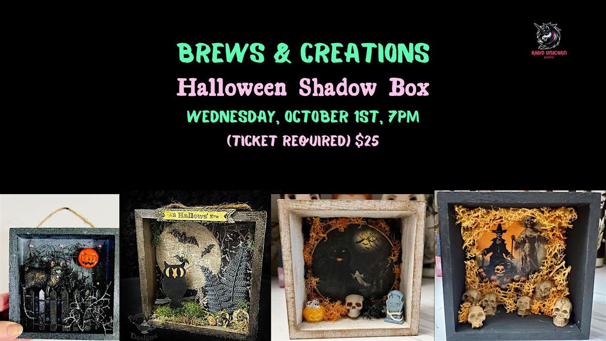 Brews & Creations: Halloween Shadow Box