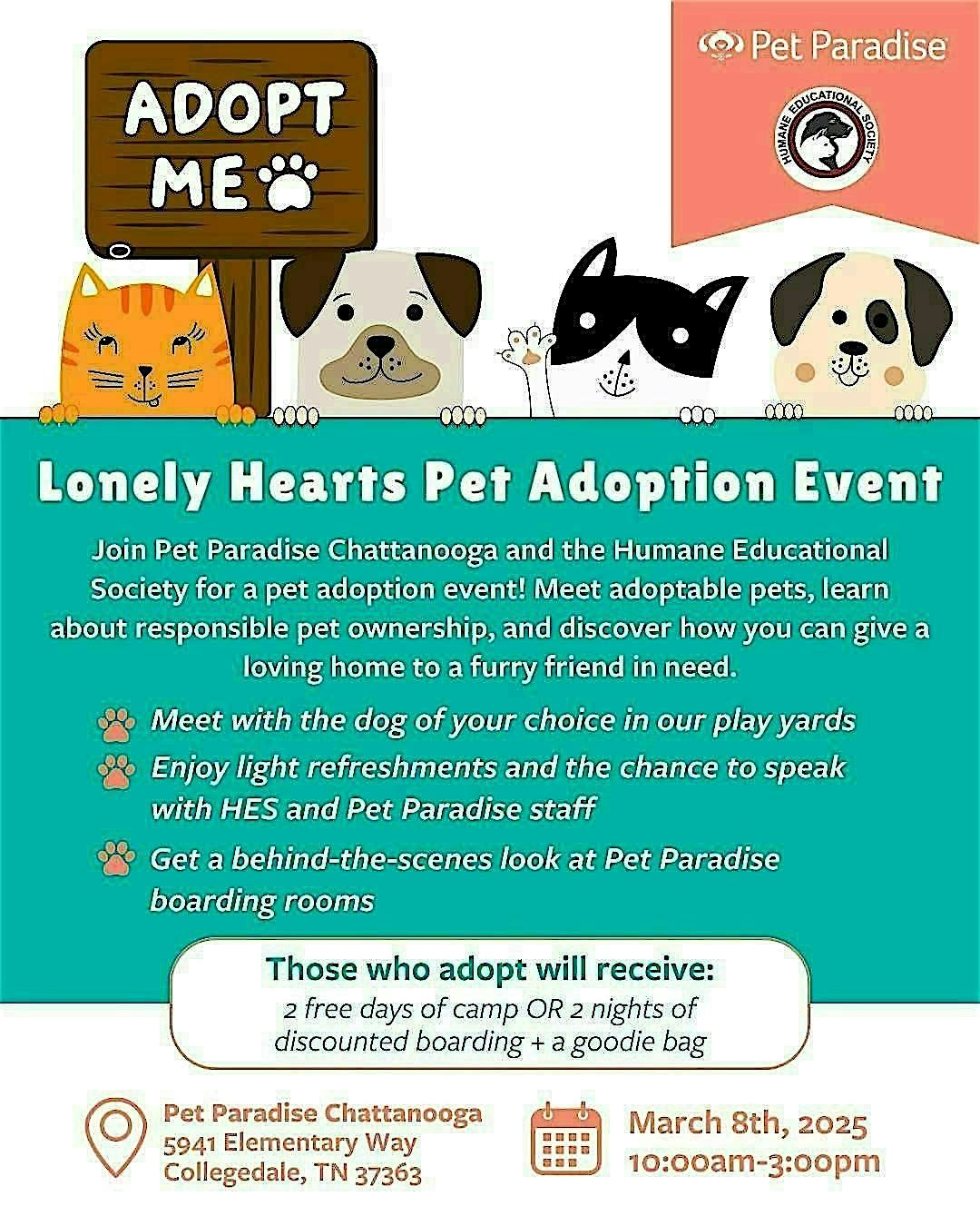 Lonely Hearts Adoption Event