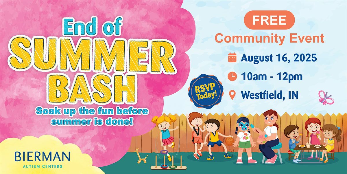 Free Sensory-Friendly End of Summer Bash in Westfield!