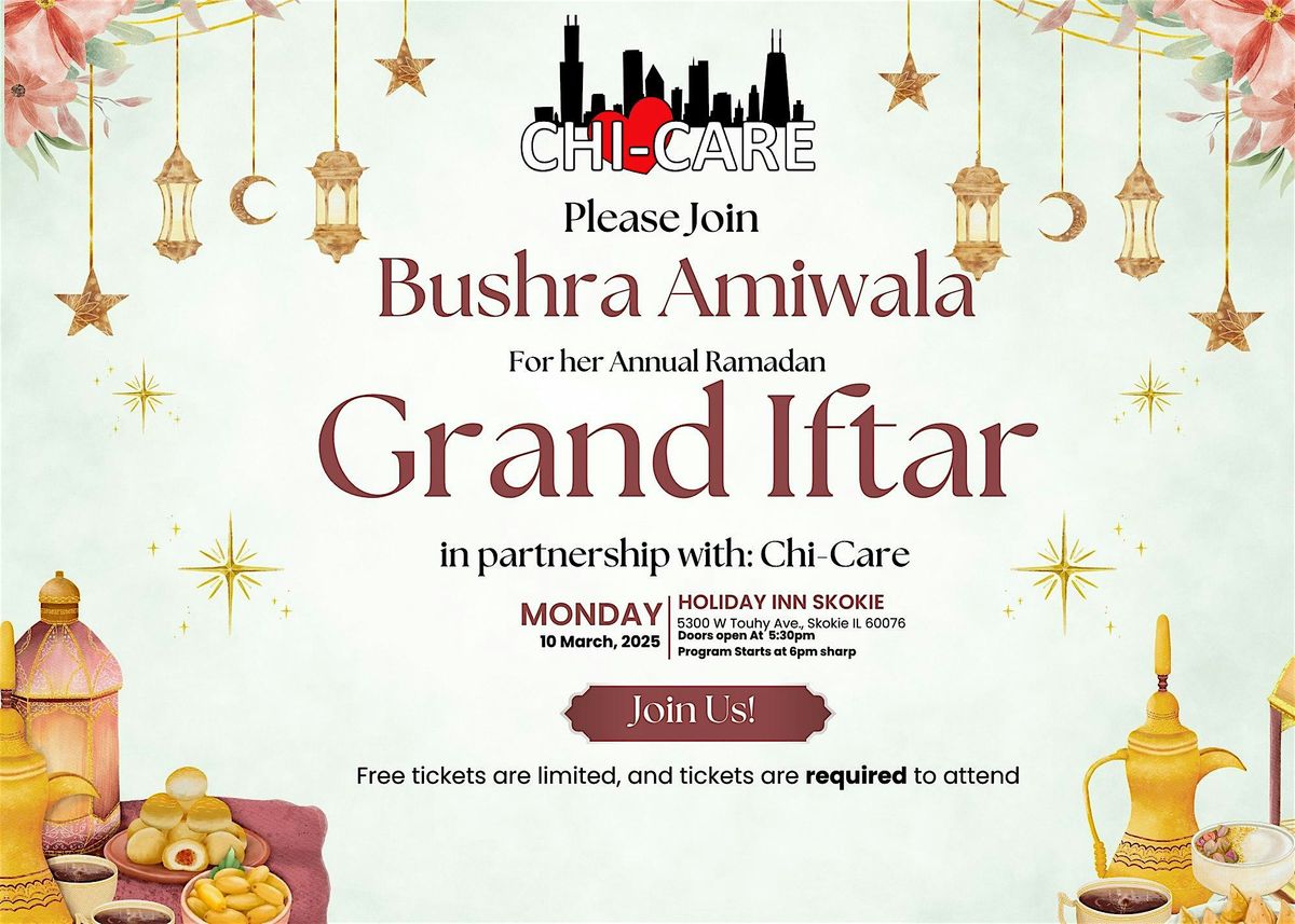 Bushra Amiwala x Chi-Care: Grand Iftaar