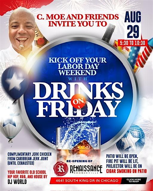 DRINKS ON FRIDAY After Work!