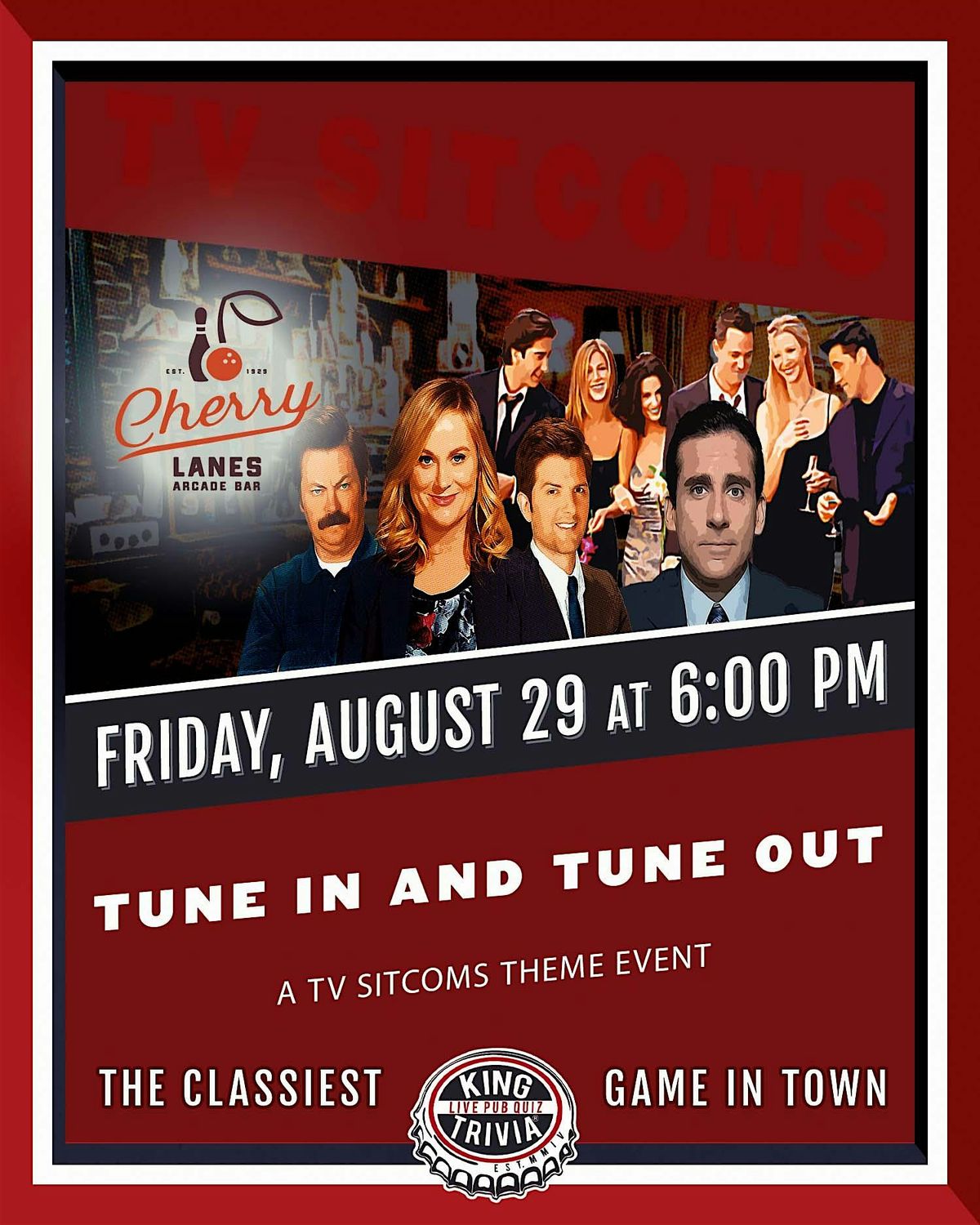 TV Sitcoms Trivia Night at Cherry Lanes Arcade Bar