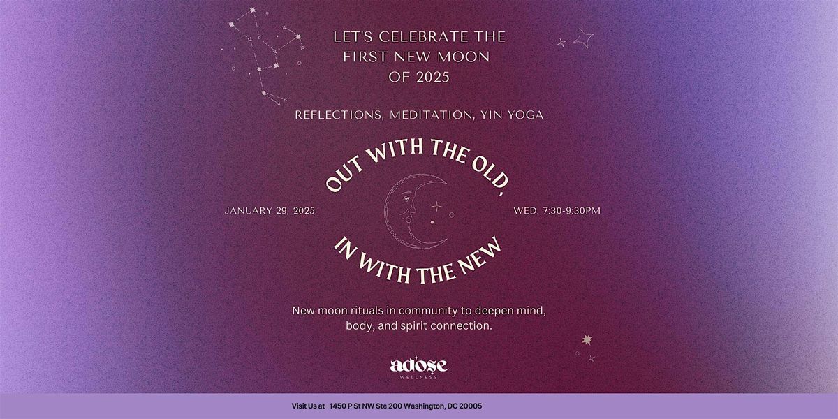 New Moon Circle: Reflection, Meditation, Yin Yoga