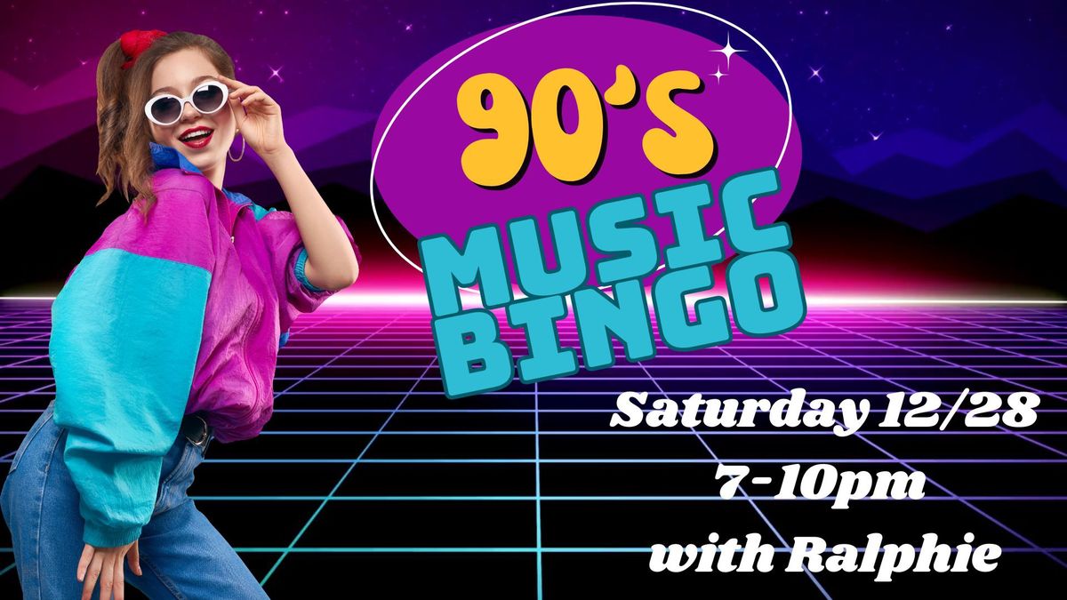 90s Music Bingo Night