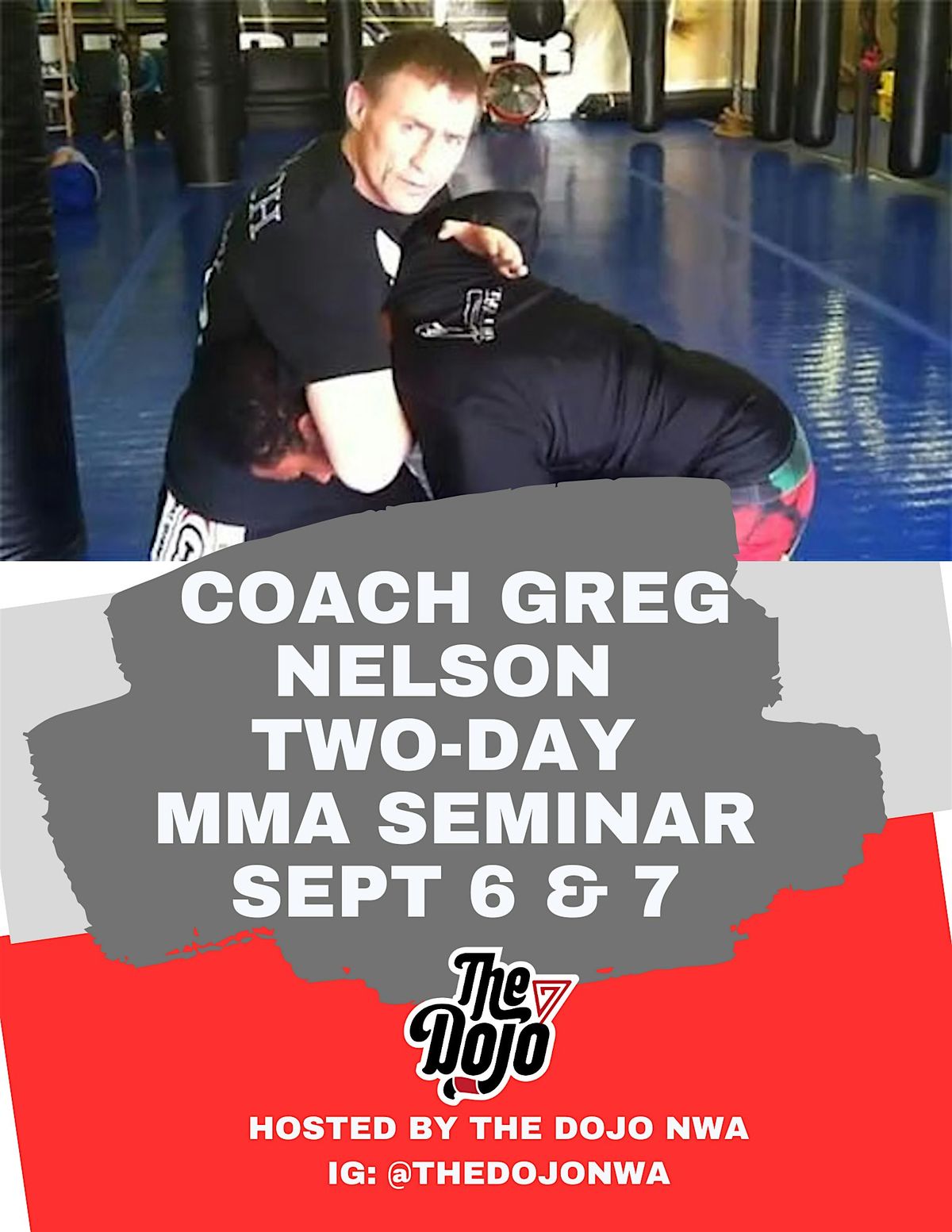 Greg Nelson MMA and Martial Arts Seminar, September 6 & 7 10:00AM - 1:00PM