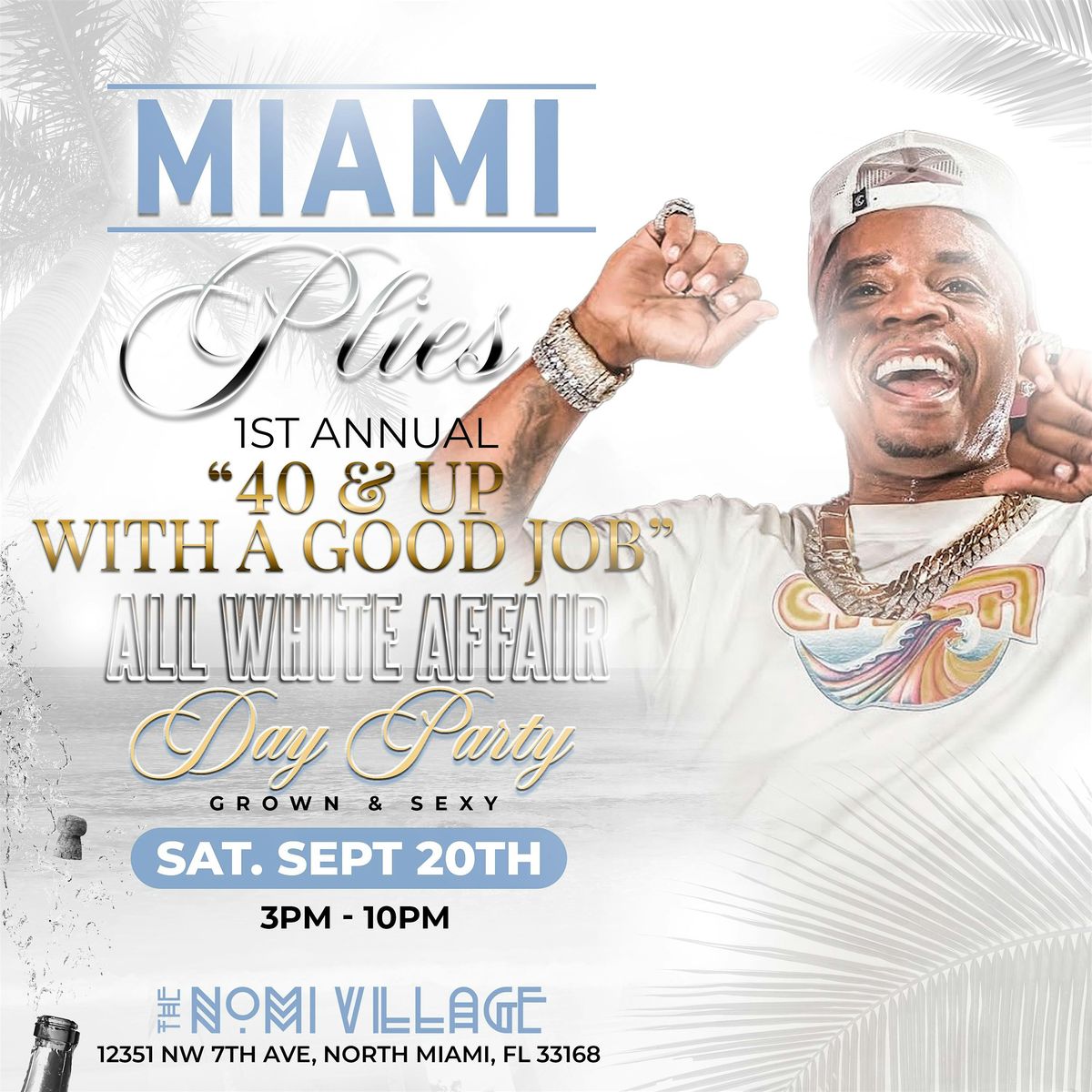 PLIES _ ALL WHITE AFFAIR 40 and over ONLY