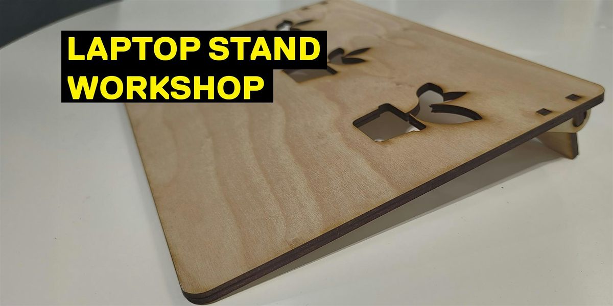 Laser cut laptop stand