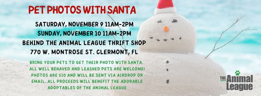 Pet Photos with Santa