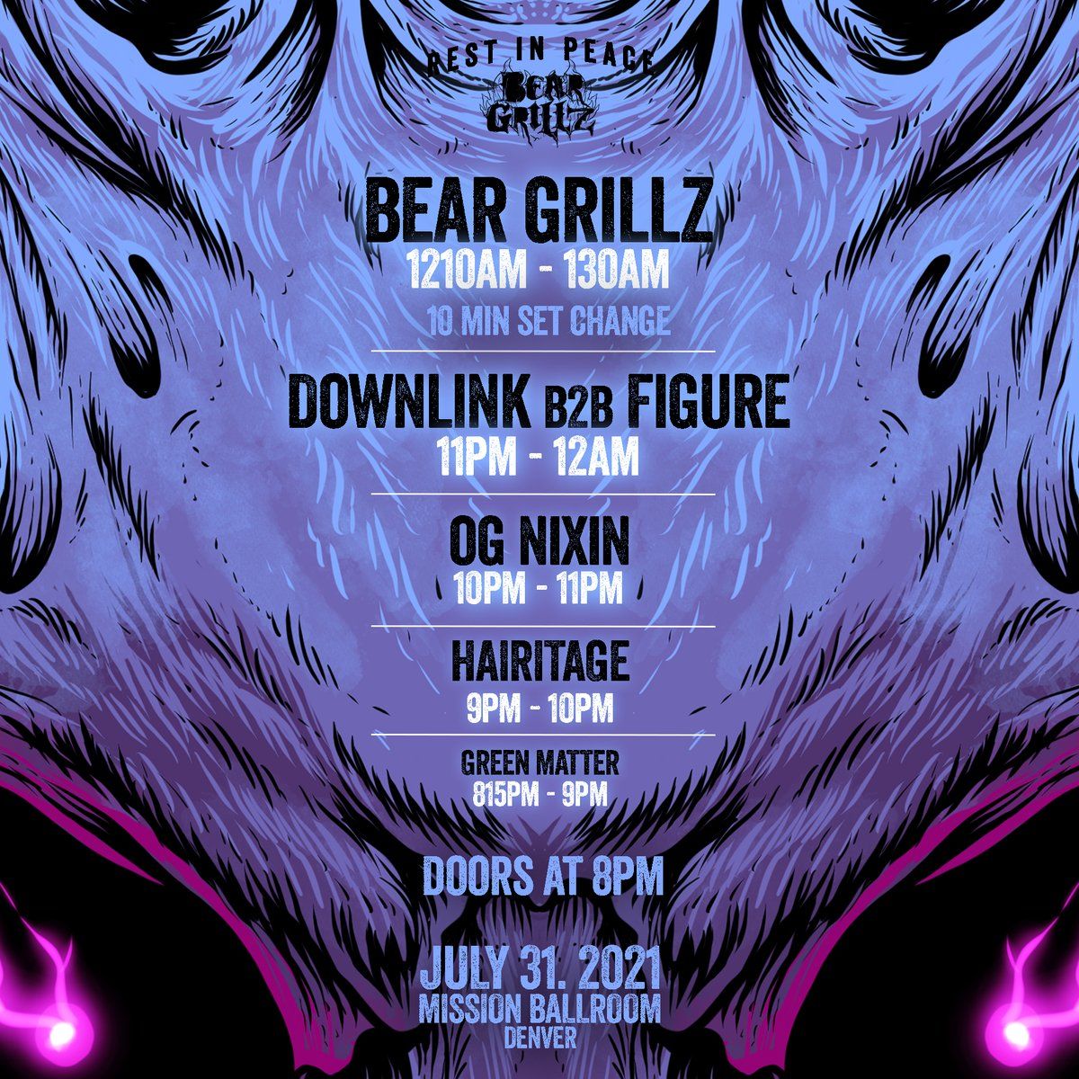 Bear Grillz at Mission Ballroom