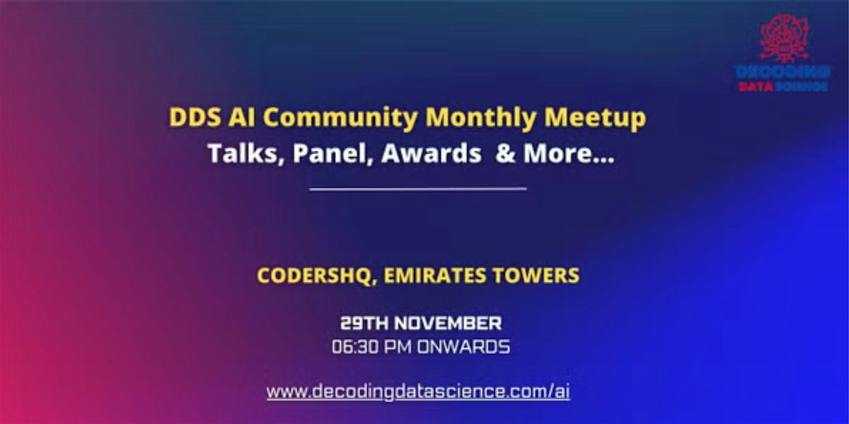 DDS AI Community Monthly Meetup