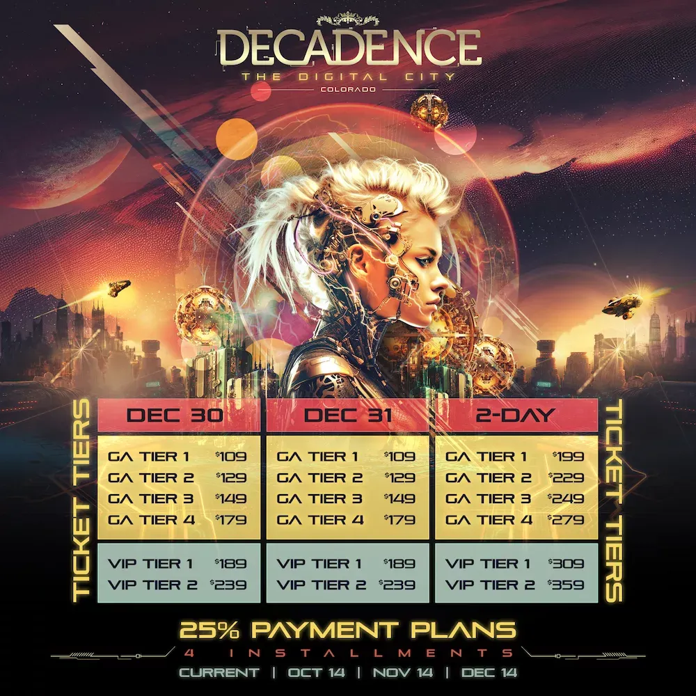 Decadence (Tuesday Pass)(18+)