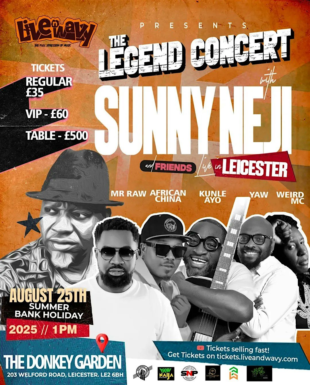 Live And Wavy Legends Concert Leicester
