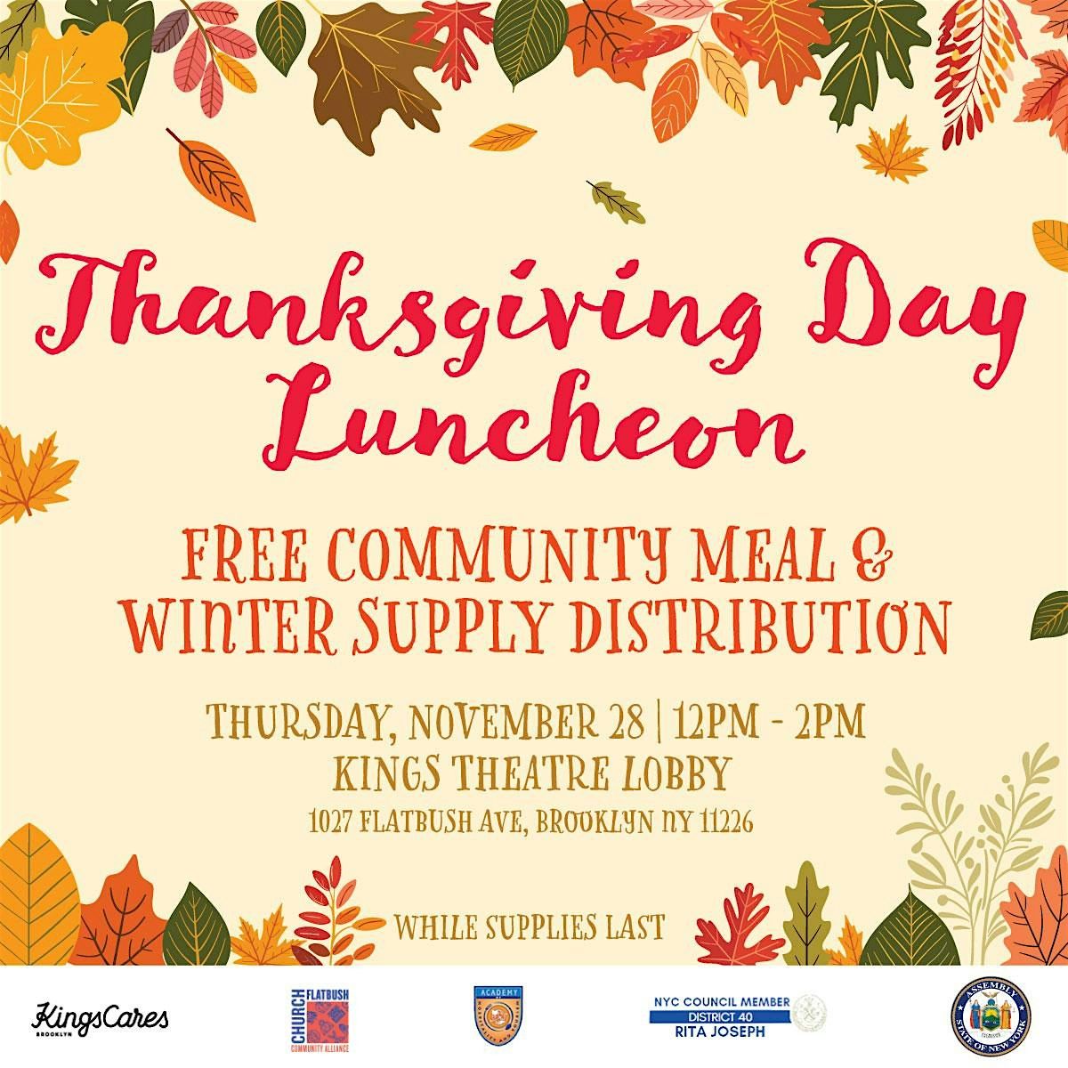 Thanksgiving Day Luncheon