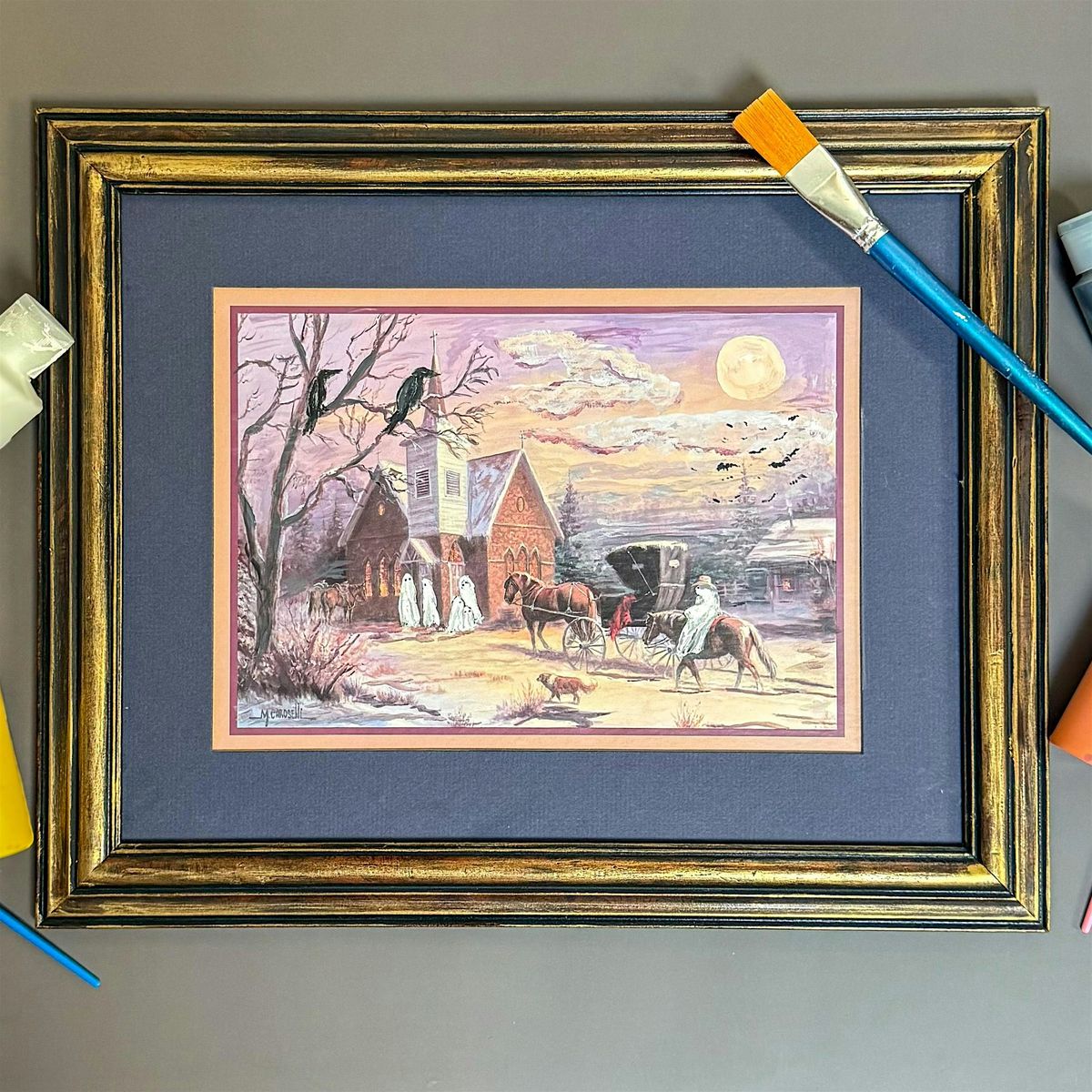 Brewed & Bewitched: Halloween Painting Night
