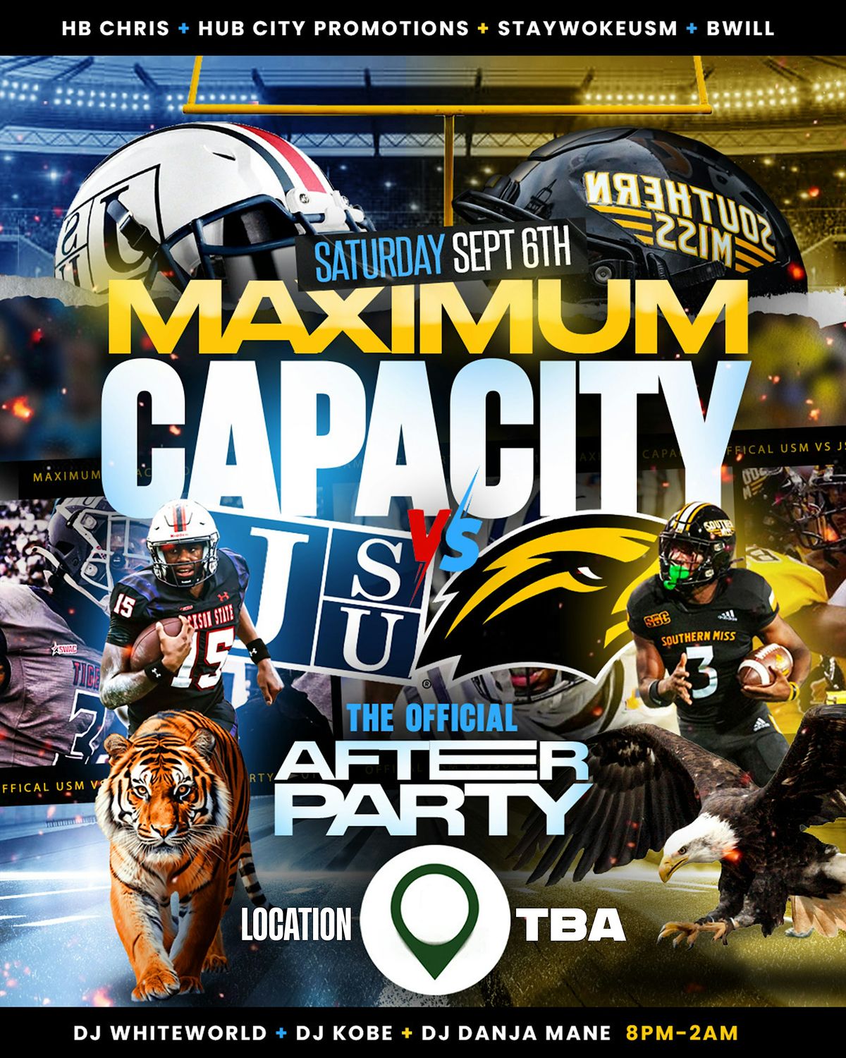 MAXIMUM CAPACITY, USM VS JSU OFFICIAL AFTER PARTY
